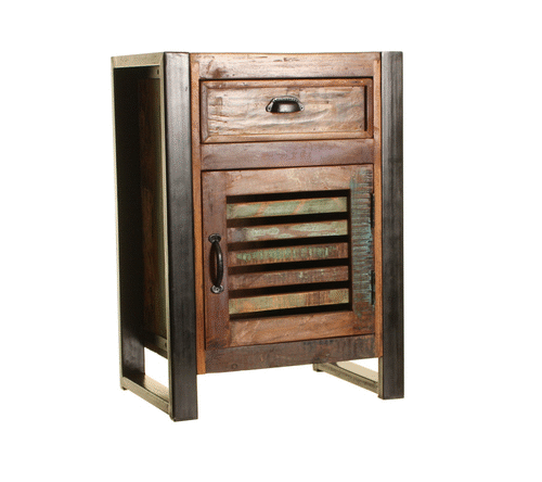 Shoreditch One Drawer Cupboard Side Table - The Orchard Home and Gifts